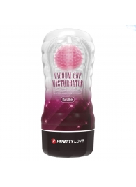 Прозрачный текстурированный мастурбатор Vacuum Cup Masturbator Black Hole - Baile - в Новокуйбышевске купить с доставкой