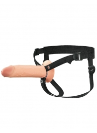 Полый страпон на ремнях 8’’ Hollow Silicone Strap-on - Pipedream - купить с доставкой в Новокуйбышевске