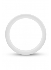 Белое люминесцентное эрекционное кольцо Silicone Glo Cock Ring - Blush Novelties - в Новокуйбышевске купить с доставкой