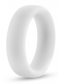 Белое люминесцентное эрекционное кольцо Silicone Glo Cock Ring - Blush Novelties - в Новокуйбышевске купить с доставкой