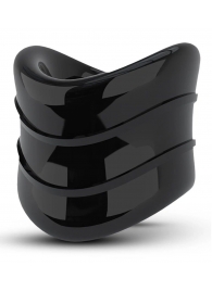 Черное эрекционное кольцо на мошонку Beef Ball Stretcher Snug X Long - Blush Novelties - в Новокуйбышевске купить с доставкой