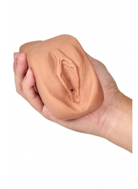 Маструбатор-вагина с вибрацией Soft   Wet Renata Realistic Tan Masturbator - Blush Novelties - в Новокуйбышевске купить с доставкой