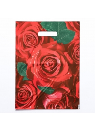 Пакет с цветочным принтом и вырубной ручкой (30х40 см) - Сима-Ленд - купить с доставкой в Новокуйбышевске
