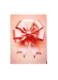 Пакет с принтом в виде банта с вырубной ручкой (30х40 см) - Сима-Ленд - купить с доставкой в Новокуйбышевске