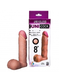 Фаллическая насадка для страпона UNICOCK 8  - 20 см. - LOVETOY (А-Полимер) - купить с доставкой в Новокуйбышевске