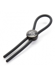 Тёмно-серое эрекционное кольцо с зажимом Again and Again Adjustable Cock Ring - Fifty Shades of Grey - в Новокуйбышевске купить с доставкой