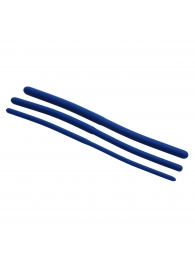 Набор из 3 синих силиконовых уретральных расширителей Invasion Silicone Urethral Sound Trainer Set - XR Brands - купить с доставкой в Новокуйбышевске