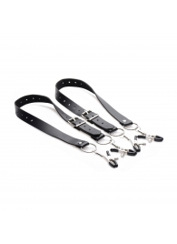 Ремни с зажимами для половых губ Spread Labia Spreader Straps with Clamps - XR Brands - купить с доставкой в Новокуйбышевске