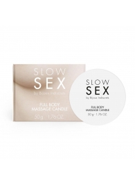 Массажная свеча для всего тела Slow Sex - 50 гр. - Bijoux Indiscrets - купить с доставкой в Новокуйбышевске