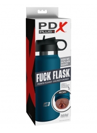 Смуглый мастурбатор-вагина в синей колбе F*ck Flask - Pipedream - в Новокуйбышевске купить с доставкой