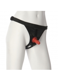 Трусики со штырьком для фиксации насадок Ultra Harness with Plug - Doc Johnson - купить с доставкой в Новокуйбышевске