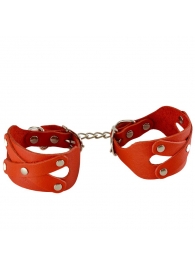 Красные наручники «Цезарь» - Sitabella - купить с доставкой в Новокуйбышевске