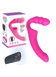 Розовый безремневой страпон Straples Strap-On Dildo - Erokay - купить с доставкой в Новокуйбышевске