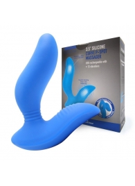 Синий вибромассажер простаты 3,5’’ Curve P-spot Massager - 12 см. - Erokay - в Новокуйбышевске купить с доставкой
