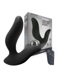 Черный вибромассажер простаты 3,5’’ Remote Control Curve P-spot Massager - 12 см. - Erokay - в Новокуйбышевске купить с доставкой