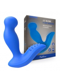 Синий вибромассажер простаты 3,5’’ P-spot Massager - 12,5 см. - Erokay - в Новокуйбышевске купить с доставкой