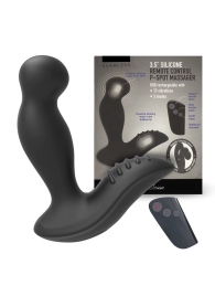 Черный вибромассажер простаты 3,5’’ Remote Control P-spot Massager - 12,5 см. - Erokay - в Новокуйбышевске купить с доставкой