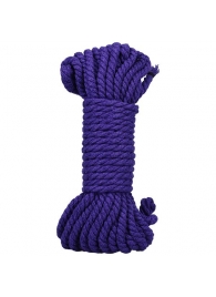 Фиолетовая верёвка для связывания и фиксации Bind Tie - 9,14 м. - Doc Johnson - купить с доставкой в Новокуйбышевске