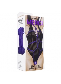 Фиолетовая верёвка для связывания и фиксации Bind Tie - 15,24 м. - Doc Johnson - купить с доставкой в Новокуйбышевске