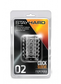 Прозрачная насадка на пенис с шишечками STAY HARD COCK SLEEVE 02 CLEAR - Blush Novelties - в Новокуйбышевске купить с доставкой