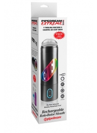 Перезаряжаемый мастурбатор-ротик Extreme Toyz Rechargeable Roto-Bator Mouth - Pipedream - в Новокуйбышевске купить с доставкой