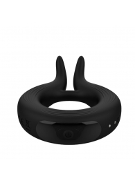 Черное эрекционное кольцо Marry Me Rechargeable Vibrating Cockring - Adrien Lastic - в Новокуйбышевске купить с доставкой