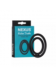 Черное двойное эрекционное кольцо Nexus Enduro Double - Nexus Range - в Новокуйбышевске купить с доставкой