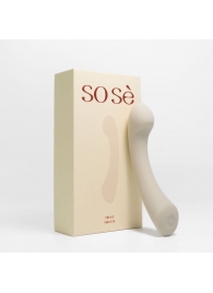 Серый вибростимулятор точки G Mirage - 17,8 см. - Sose