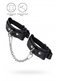 Черные мини-оковы со скруглёнными углами - Pecado - купить с доставкой в Новокуйбышевске