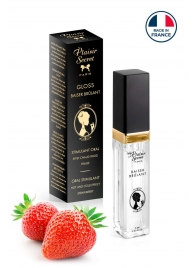 Стимулирующий блеск для губ со вкусом клубники - 7 мл. - Plaisir Secret - купить с доставкой в Новокуйбышевске
