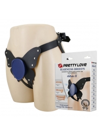 Синие трусики харнесс с платформой Caludio II - Baile - купить с доставкой в Новокуйбышевске