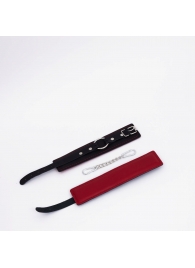 Черно-красные кожаные оковы - Crazy Handmade - купить с доставкой в Новокуйбышевске