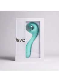 Бирюзовый вибромассажёр с деликатными токами - Youvic - купить с доставкой в Новокуйбышевске