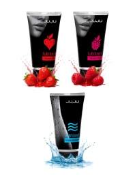 Набор из 3 лубрикантов JUJU (увлажняющий, клубника, малина) - JuJu - купить с доставкой в Новокуйбышевске