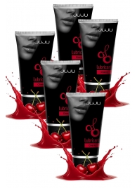 Набор из 5 съедобных лубрикантов JUJU со вкусом вишни - JuJu - купить с доставкой в Новокуйбышевске