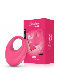 Розовое интерактивное эрекционное виброкольцо Leo - Easy toys - в Новокуйбышевске купить с доставкой