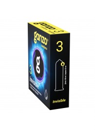 Супертонкие презервативы Ganzo Invisible - 3 шт. - Ganzo - купить с доставкой в Новокуйбышевске