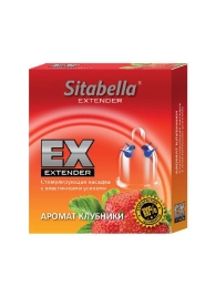 Стимулирующая насадка Sitabella Extender  Клубника - Sitabella - купить с доставкой в Новокуйбышевске