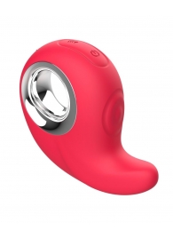 Красный клиторальный массажер с функцией постукивания - Secwell