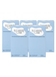 Набор из 5 упаковок ультратонких презервативов Pleasure Lab (по 12 шт.) - Pleasure Lab - купить с доставкой в Новокуйбышевске