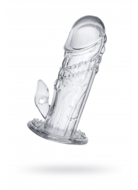 Прозрачная насадка на пенис Uco - 13 см. - A-toys - в Новокуйбышевске купить с доставкой