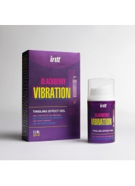 Стимулирующий гель с эффектом вибрации Blackberry Vibration - 15 мл. - INTT - купить с доставкой в Новокуйбышевске
