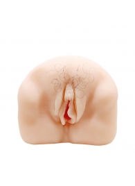 Телесный мастурбатор-вагина с оволосением и вибрацией - Baile - в Новокуйбышевске купить с доставкой