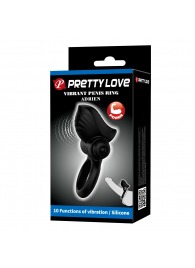 Черное эрекционное кольцо с вибрацией Adrien - Baile - в Новокуйбышевске купить с доставкой