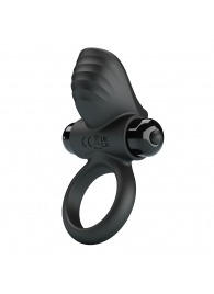 Черное эрекционное кольцо с вибрацией Adrien - Baile - в Новокуйбышевске купить с доставкой