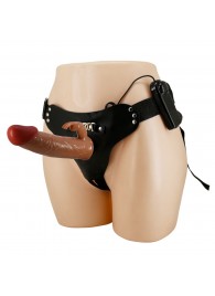 Мужской полый страпон с вибрацией Marion - Baile - купить с доставкой в Новокуйбышевске