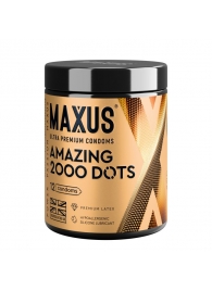 Точечные презервативы MAXUS 2000 Amazing Dots с железным кейсом - 12 шт. - Maxus - купить с доставкой в Новокуйбышевске