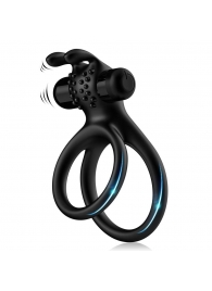 Черное эрекционное виброкольцо с подхватом мошонки Stay Hard - Boys of Toys - в Новокуйбышевске купить с доставкой