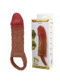 Реалистичная насадка на член Peirre - 15,5 см. - Baile - в Новокуйбышевске купить с доставкой