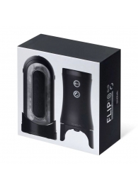 Набор Tenga Flip Zero Electronic Vibrotation: мастурбатор с вибрацией и устройство вращения - Tenga - в Новокуйбышевске купить с доставкой